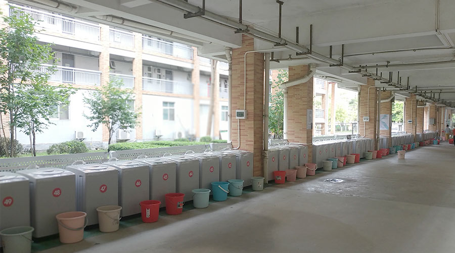 好評度高！江門(mén)一中學(xué)校又雙叒續單金環(huán)電器共享洗衣機