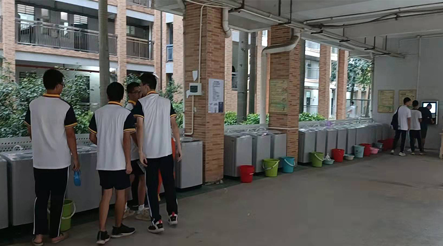 好評續單！江門(mén)一中學(xué)校持續追加共享洗衣機！