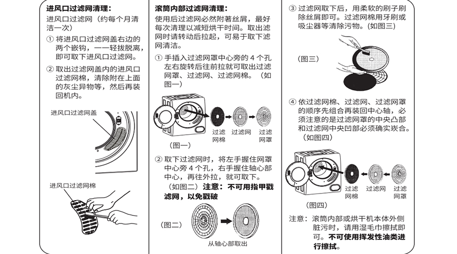 滾筒烘干機過(guò)濾網(wǎng)清理頻率指南