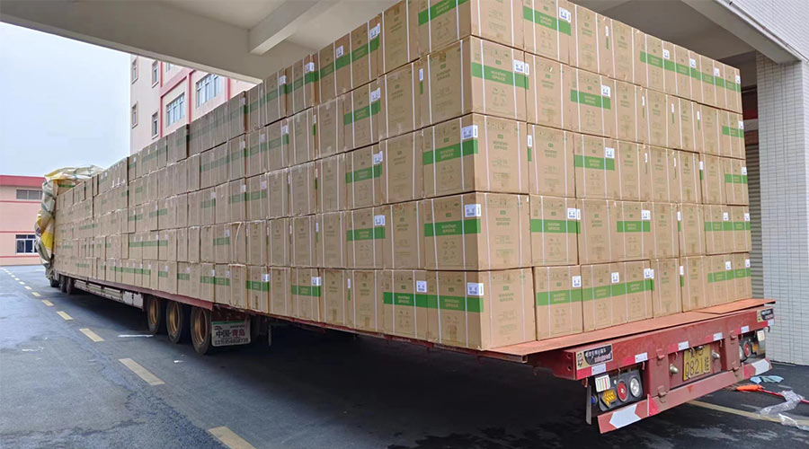 場(chǎng)面壯觀(guān)！國內某知名品牌客戶(hù)2000臺波輪洗衣機高效裝柜完畢