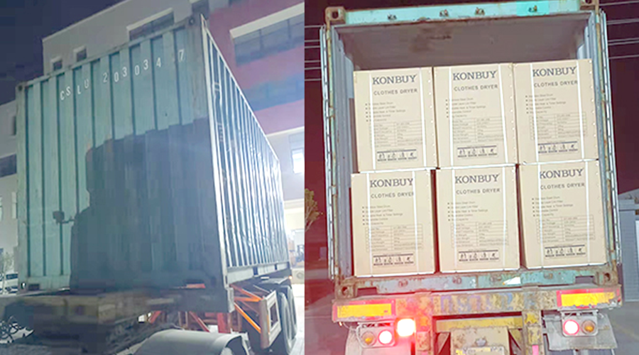 國內外市場(chǎng)“兩開(kāi)花”！康標滾筒干衣機出貨到國外