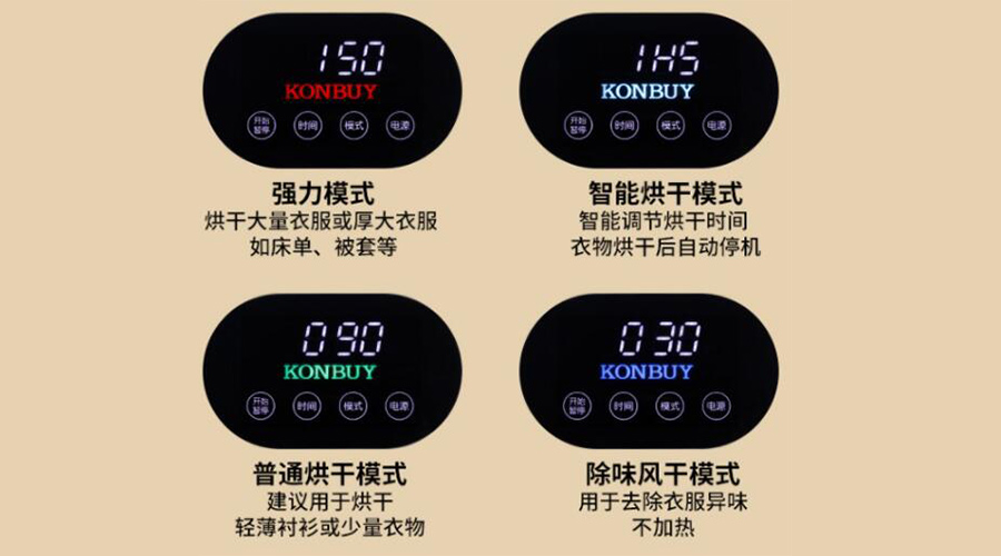 電腦式滾筒衣服烘干機如何設置烘衣時(shí)間