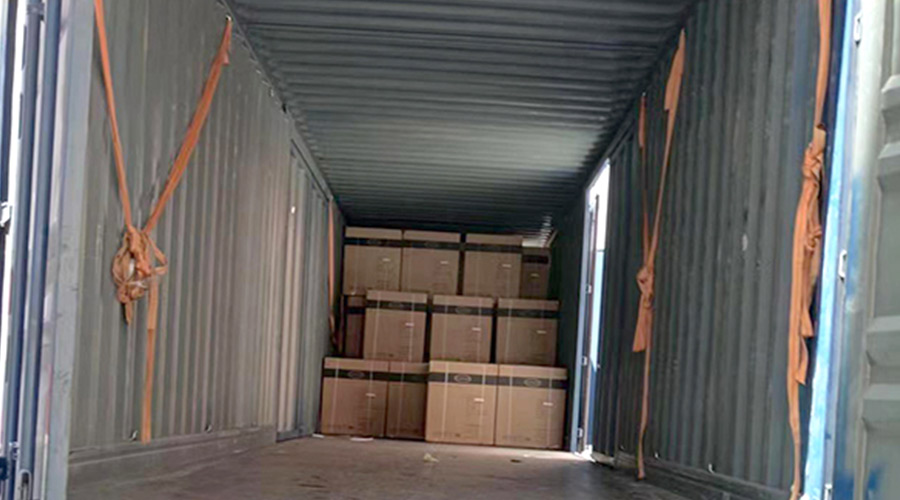 100臺12kg滾筒衣服烘干機裝柜完畢！順利出貨