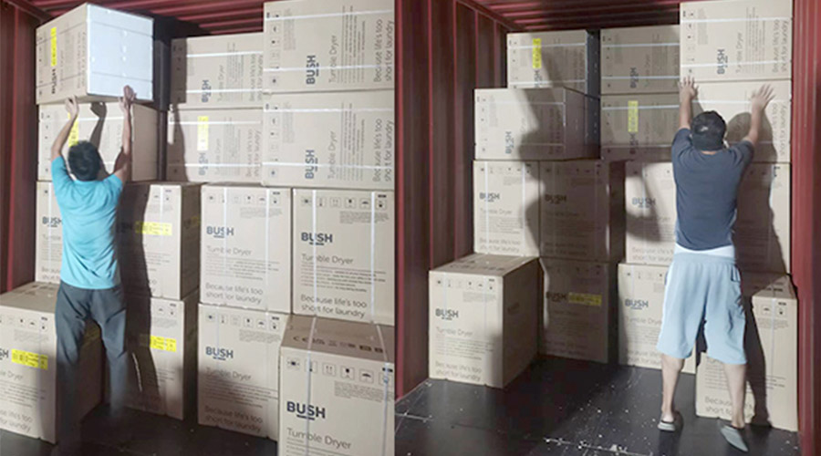 各司其職合力做好英國Argos客戶(hù)衣物烘干機出貨任務(wù)！